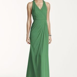 David Bridal bridesmaid dress in color emerald. Size 8.